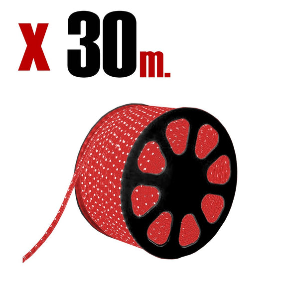 Bobina 30 metros 50/50 Dimmeable Rojo IP65 1 Pieza
