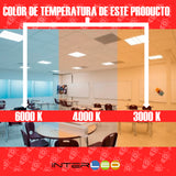COB Doble Color Cuadrado 12W Centro Calido Reborde Frio 10 Piezas - Interled Mexico