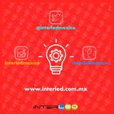 Plafón Redondo Oval 1 Pieza KD8034+18+1 - Interled Mexico